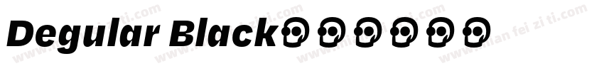 Degular Black字体转换